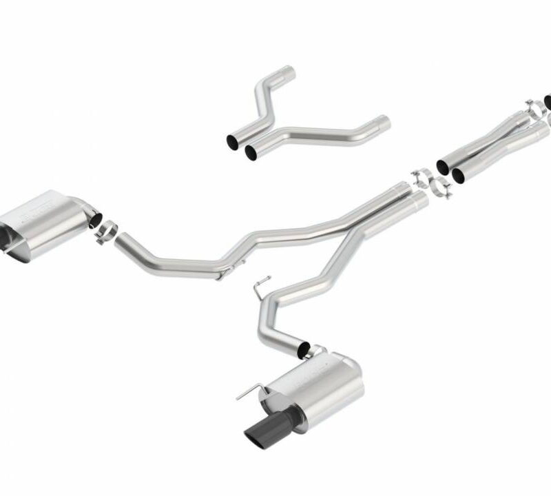 Borla Exhaust 2015-2017 Ford Mustang GT Cat Back 3″ Exhaust S-Type With Black Tips
