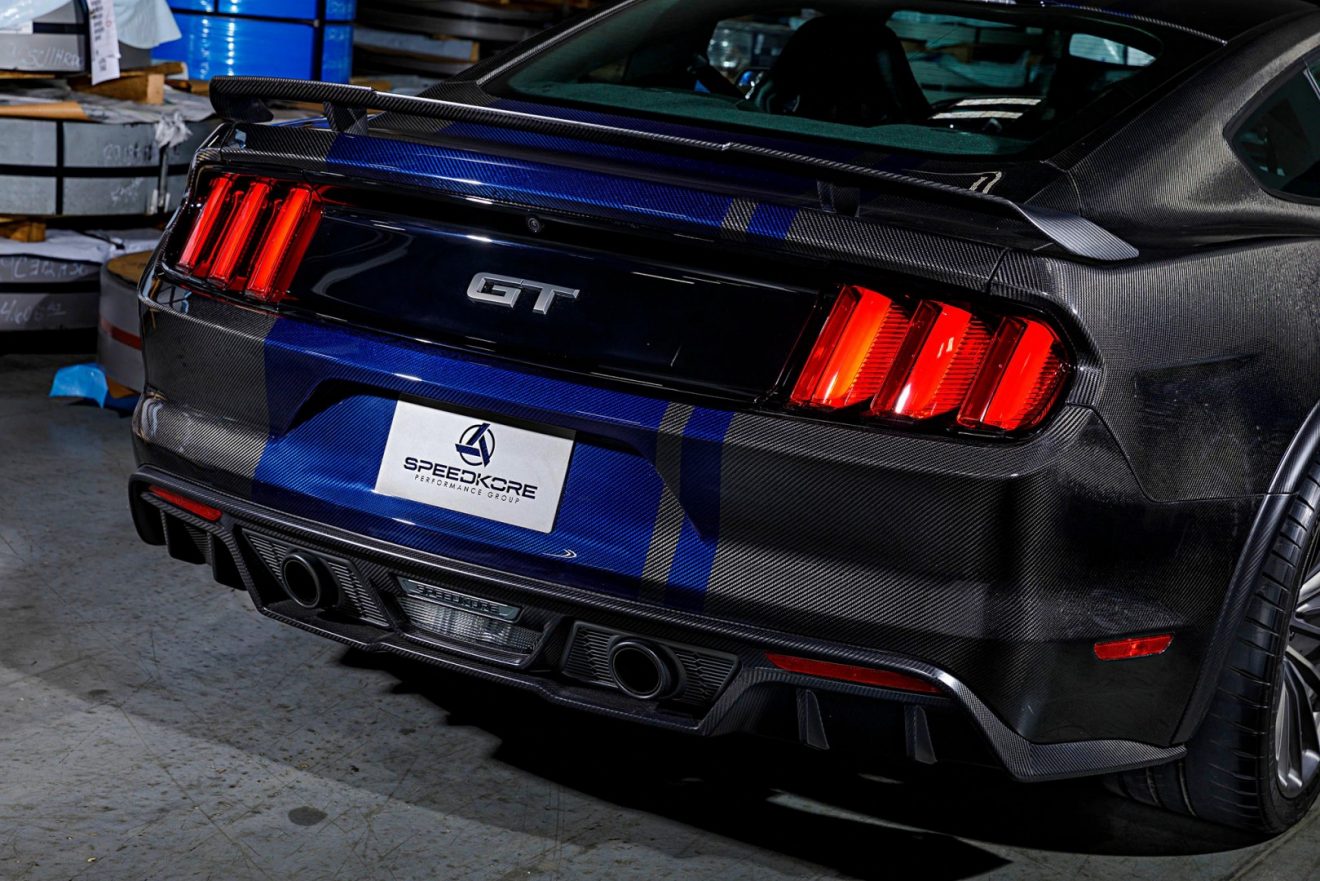 Speedkore 20152017 Ford Mustang GT Carbon Fiber Rear Bumper Function