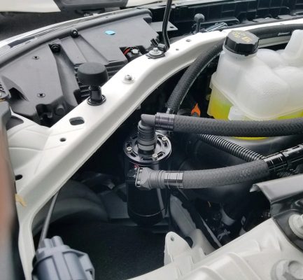 UPR Products 2020-2026 Ford Explorer ST EcoBoost 3.0L Dual Valve Oil Catch Can with ECSS