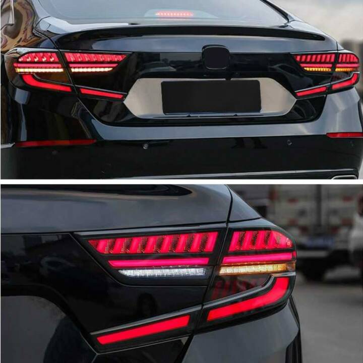 Vland 2018 2020 Honda Accord Led Rear Tail Lights Smoked Function Factory Performance
