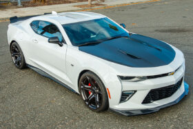 EOS 2016-2018 Chevrolet Camaro SS ZL1 Carbon Fiber Front Splitter Lip & Side Skirts - Image 1