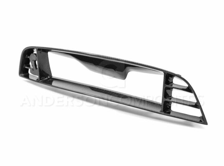 2010-2014 FORD SHELBY GT500 AND 2013-2014 MUSTANG GT/V6 TYPE-13/14 Carbon fiber front upper grille for 2010-2014 Ford Mustang Shelby GT500 with location for Cobra emblem (also fits 2013-2014 GT/V6)