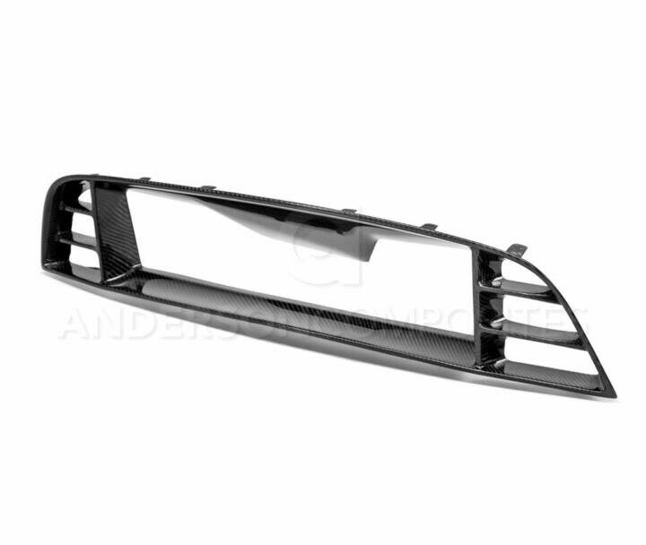 2010-2014 FORD SHELBY GT500 AND 2013-2014 MUSTANG GT/V6 TYPE-13/14 Carbon fiber front upper grille for 2010-2014 Ford Mustang Shelby GT500, with no Cobra emblem placeholder (also fits 2013-2014  GT/V6)