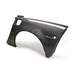 Anderson Composites 2005-2013 Chevrolet Corvette C6 Type-ZR1 Carbon Fiber Rear Quarter Panels 1.65" Wider - Image 1