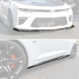 EOS 2016-2018 Chevrolet Camaro SS ZL1 Carbon Fiber Front Splitter Lip & Side Skirts - Image 4
