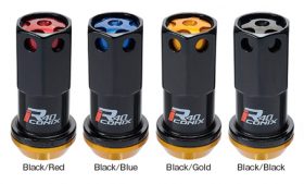 Project Kics R40 Iconix Black 14x1.50 Lug Nuts (16+4 Locks / Black Cap) - Image 2