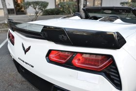 EOS 2014-2019 Chevrolet Corvette C7 Stage 3 Carbon Flash Rear Spoiler With Wickerbill Extension – Light Tinted - Image 3