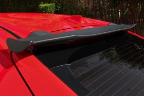 Extreme Online Store EOS Honda Civic Hatchback Spoon Style Primer Black Rear Roof Spoiler Kit - Image 3