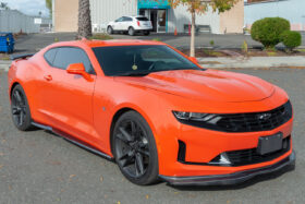 EOS 2019-2021 Chevrolet Camaro T6 Performance Carbon Fiber Front Splitter Lip & Side Skirt Rocker Panels - Image 1