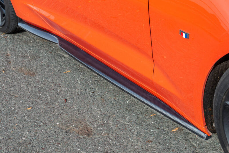 EOS 2019-2021 Chevrolet Camaro T6 Performance Carbon Fiber Front Splitter Lip & Side Skirt Rocker Panels - Image 4
