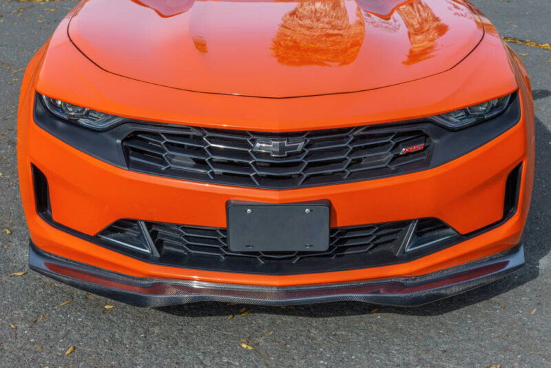 EOS 2019-2021 Chevrolet Camaro T6 Performance Carbon Fiber Front Splitter Lip & Side Skirt Rocker Panels - Image 3