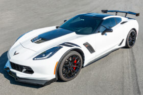 EOS 2014-2019 Chevrolet Corvette C7 ZR1 Conversion Rear Spoiler High Wing - Carbon Flash - Image 1
