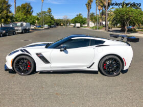 EOS 2014-2019 Chevrolet Corvette C7 ZR1 Conversion Rear Spoiler High Wing - Carbon Flash - Image 2