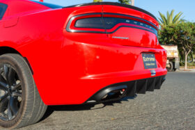 EOS 2015-2023 Dodge Charger SRT Style Rear Bumper Dual Exhaust Diffuser - Image 2