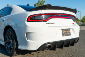 EOS 2015-2021 Dodge Charger SRT Rear Bumper Dual Exhaust Diffuser - Image 1