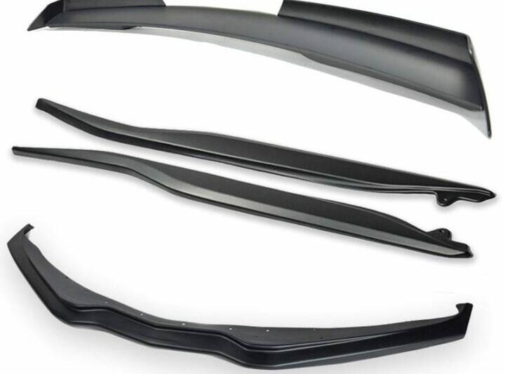 EOS 2014-2019 Chevrolet Corvette C7 Stage 2 Primer Black Aerodynamic Full Body Kit