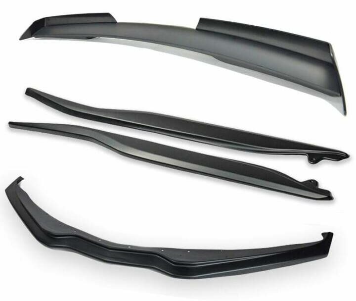 EOS 2014-2019 Chevrolet Corvette C7 Stage 2 Primer Black Aerodynamic Full Body Kit