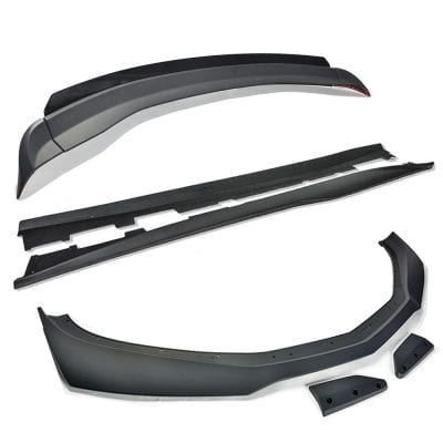 EOS 2016-2018 Chevrolet Camaro SS Primer Black Aerodynamic Full Body Kit - 1LE Extended Package