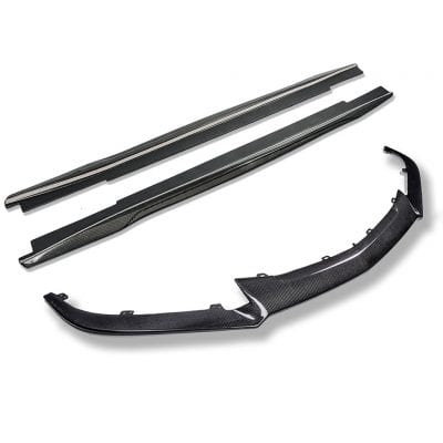 EOS 2016-2019 Cadillac CTS-V Carbon Fiber Front Splitter & Side Skirts Rocker Panels