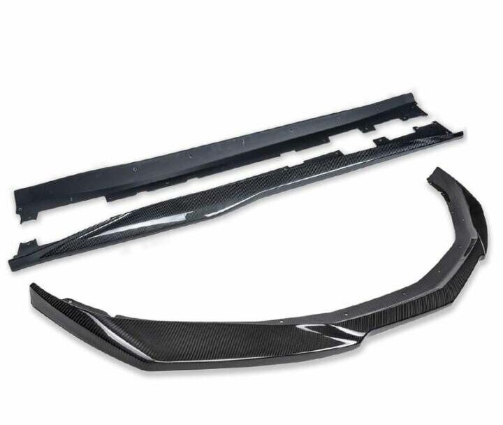 EOS 2019-2023 Chevrolet Camaro RS SS Carbon Fiber Front Splitter Lip & Side Skirts