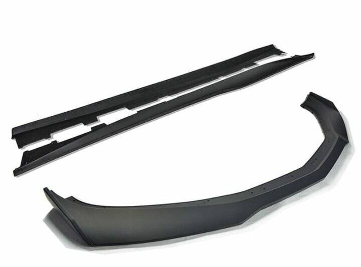 EOS 2019-2021 Chevrolet Camaro RS SS | ZL1 1LE Conversion Primer Black Front Splitter & Side Skirts