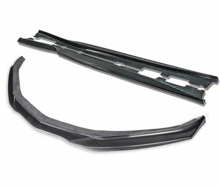 EOS 2019-2021 Chevrolet Camaro T6 Performance Carbon Fiber Front Splitter Lip & Side Skirt Rocker Panels