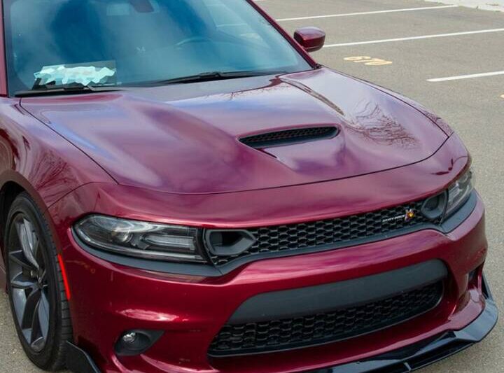 EOS 2015-2023 Dodge Charger SRT Track Package Glossy Black Front Splitter