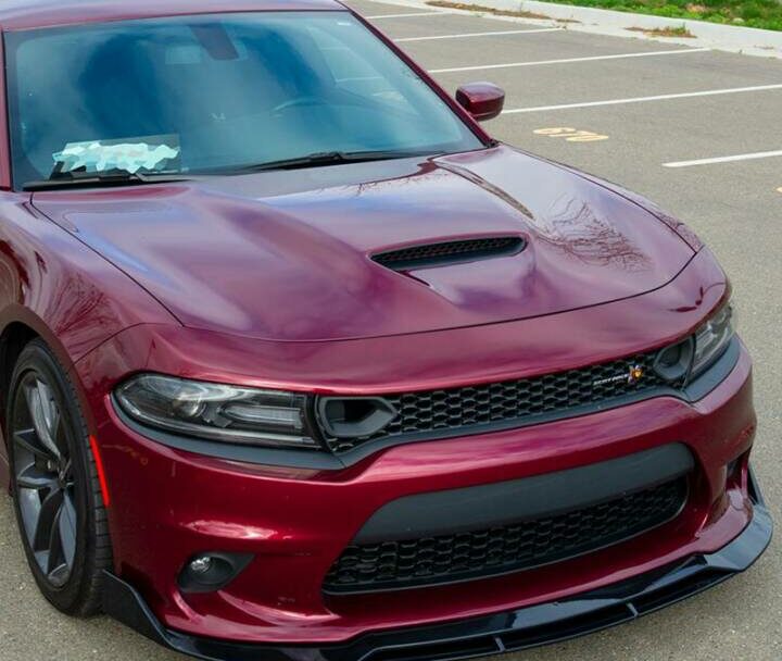 EOS 2015-2023 Dodge Charger SRT Track Package Glossy Black Front Splitter