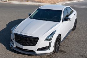 EOS 2014-2019 Cadillac CTS Carbon Fiber Front Splitter & Side Skirts - Image 6
