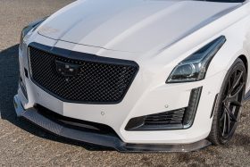 EOS 2014-2019 Cadillac CTS Carbon Fiber Front Splitter & Side Skirts - Image 5