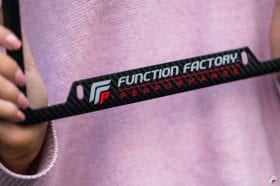 Function Factory Performance 4 Hole Carbon Fiber License Plate Frame - Image 2