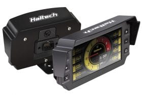 Haltech iC-7 Mounting Bracket with Integrated Visor - Image 1