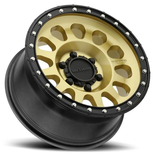 Method Race Wheels F150 / Raptor MR315 17x8.5 GOLD/BLACK STREET LOC WHEELS - Image 6