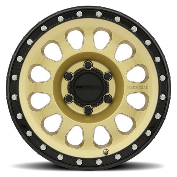 Method Race Wheels F150 / Raptor MR315 17x8.5 GOLD/BLACK STREET LOC WHEELS - Image 2
