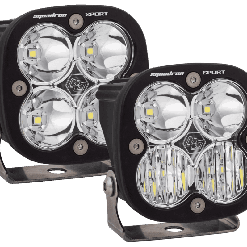 Offroad Alliance 2017-2020 Ford Raptor Triple Bezel Fog Light Kit W/ Baja Designs Squadron Pro Lights