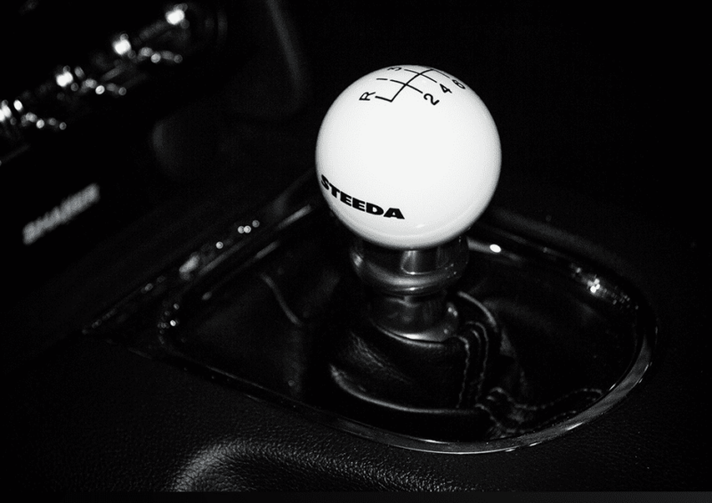 Steeda 2015-2023 Ford Mustang White Cue Ball Shift Knob