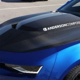 Anderson Composites 2016-2023 Chevrolet Camaro Type-AZ Double Sided Carbon Fiber Hood - Image 3
