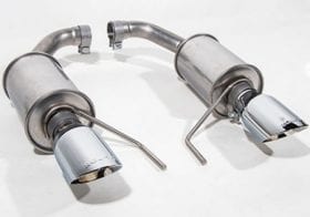 Roush Performance 2015-2024 Ford Mustang 3.7L/2.3L V6/I4 Exhaust Kit - Round Tip (304SS) - Image 1