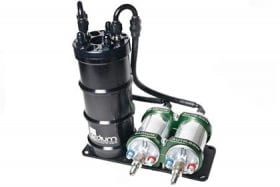 Radium Engineering Dual External Bosch 044 Vertical Fuel Surge Tank (Pumps Not Included) - Image 2