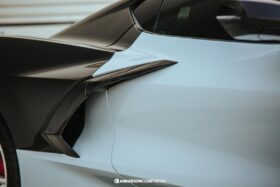 Anderson Composites 2020-2024 Chevrolet Corvette C8 Carbon Fiber Rear Side Scoop Trim - Image 4