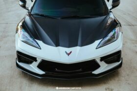 Anderson Composites 2020-2024 Chevrolet Corvette C8 Carbon Fiber Front Splitter - Image 2