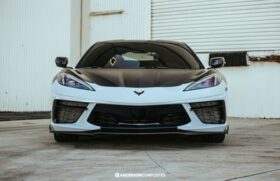Anderson Composites 2020-2024 Chevrolet Corvette C8 Carbon Fiber Front Splitter - Image 3