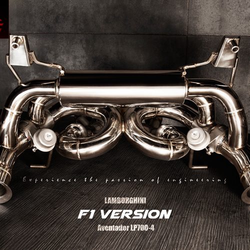 FI Exhaust 2012 2015 Lamborghini Aventador LP700 4 F1 High Pitch Version Cat Back Valvetronic Exhaust with Quad Tips 3