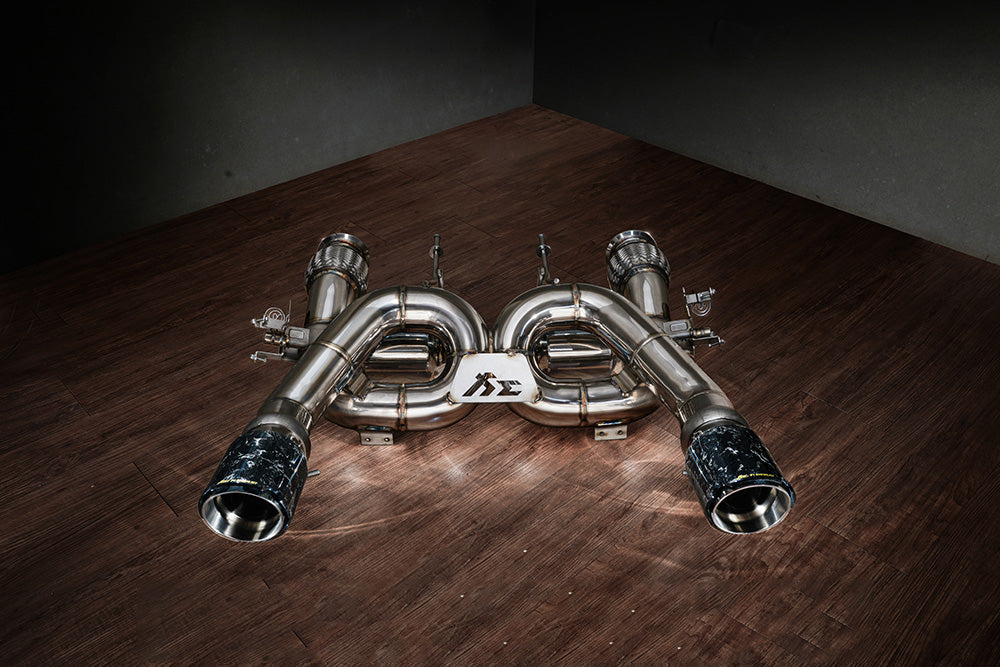 FI Exhaust 2017-2023 Mclaren 720S Cat-Back T304 SS Valvetronic Exhaust Suite
