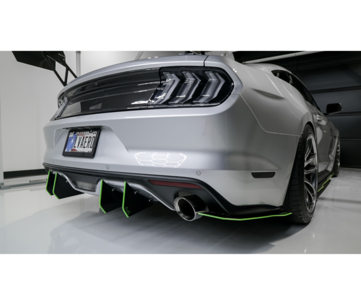 LiquiVinyl 2015-2017 Ford Mustang Premium Bumper Rear Diffuser Fins