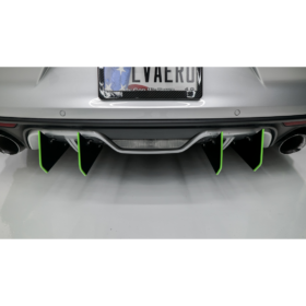 LiquiVinyl 2015-2017 Ford Mustang Premium Bumper Rear Diffuser Fins - Image 2