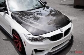 Seibon Carbon F80 M3 / F82 M4 OEM-Style Carbon Fiber Hood for BMW M3 - Image 3