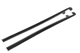 EOS 2005-2013 Chevrolet Corvette C6 Grand Sport / Z06 Front Splitter Lip & Side Skirts Rocker Panels – Glossy Black - Image 2