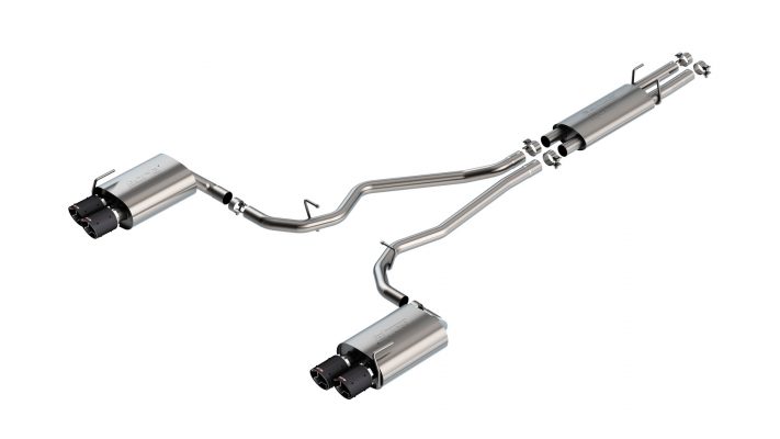 Borla Exhaust 2020-2025 Ford Explorer ST S-Type Cat-Back Exhaust - Carbon Fiber Tips - Bright