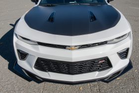 EOS 2019-2024 Chevrolet Camaro RS / SS 6th Gen Facelift 1LE Glossy Black Front Splitter Lip & Side Skirts - Image 2